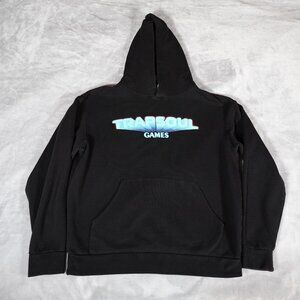 Bryson Tiller Trapsoul Games Pullover Hoodie Mens Small Oversized Black